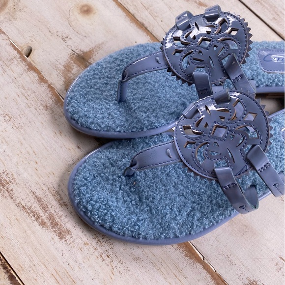 CIRCUS by Sam Edelman sandals Canyon Cashmere Blue Terry fleece lined sz 7 NWOB - Picture 4 of 10